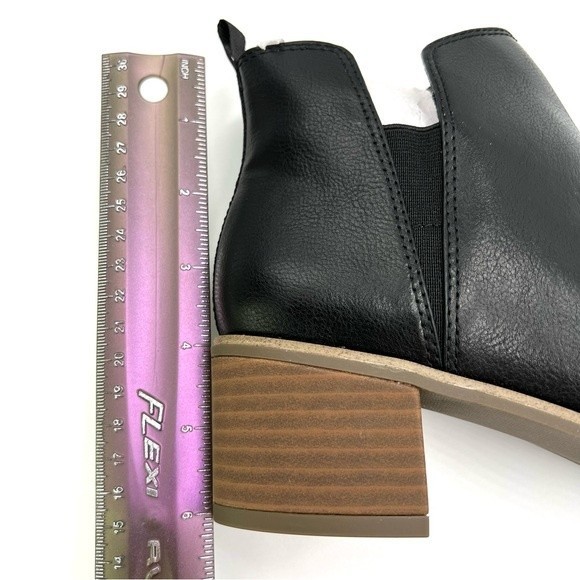 Dr. Scholl's Women's Teammate Black Vegan Leather Ankle Boots Booties 8 NEW - Picture 13 of 14